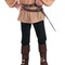 Men's Medieval Shirt Romantic Tunic with Gathered Yoke Elastic Band Cuffs One Size